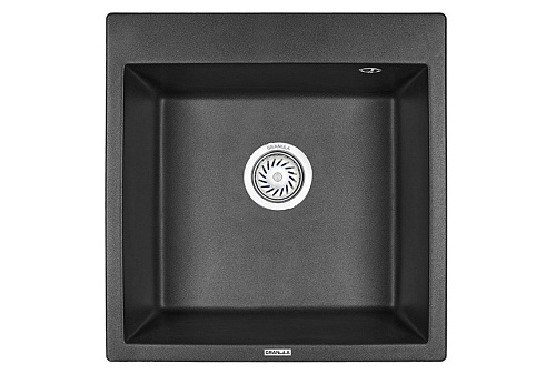 Кухонная мойка Granula 5102, ЧЁРНЫЙ, кварц 510x520 Кухонная мойка Granula 5102, ЧЁРНЫЙ, кварц 510x520