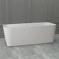 Ванна из искусственного камня ABBER AS9617 170x75 универсальная, белая матовая, искусственный камень Ванна из искусственного камня ABBER AS9617 170x75 универсальная, белая матовая, искусственный камень
