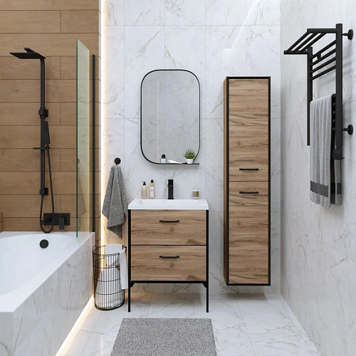 Тумба под раковину GROSSMAN НЕРО-70 см альпийский дуб (ум.Модуль-70) напольная 107004 Тумба под раковину GROSSMAN НЕРО-70 см альпийский дуб (ум.Модуль-70) напольная 107004