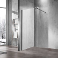 Детальная картинка товара «душевая перегородка vincea walk-in vsw-1h110clgm, 1100*2000, вороненая сталь, стекло прозрачное»