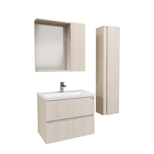 Зеркальный шкаф GROSSMAN ЮНИТ-70 см, ЛДСП кадена лайт 70x70 207011 Зеркальный шкаф GROSSMAN ЮНИТ-70 см, ЛДСП кадена лайт 70x70 207011