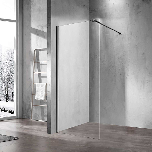 Душевая перегородка Vincea Walk-In VSW-1H120CLGM, 1200*2000, вороненая сталь, стекло прозрачное Душевая перегородка Vincea Walk-In VSW-1H120CLGM, 1200*2000, вороненая сталь, стекло прозрачное