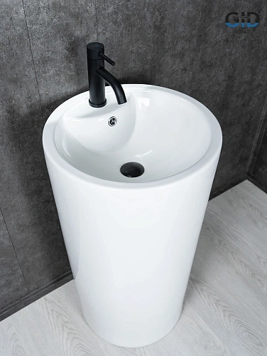 Раковина Gid Nb135 81102 напольная белая 46x46x86 Раковина Gid Nb135 81102 напольная белая 46x46x86