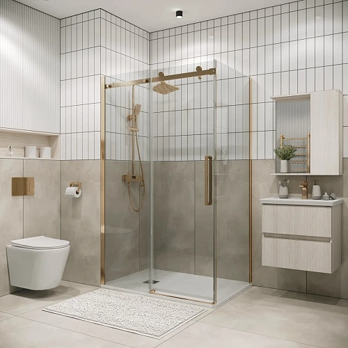 Боковая стенка GROSSMAN Classic 200.K33.04.90.32.00 (90x195) золото сатин, стекло прозрачное Боковая стенка GROSSMAN Classic 200.K33.04.90.32.00 (90x195) золото сатин, стекло прозрачное