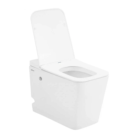 Унитаз приставной ABBER Rechteck AC1213P белый с импульсным смывом с крышкой микролифт Унитаз приставной ABBER Rechteck AC1213P белый с импульсным смывом с крышкой микролифт