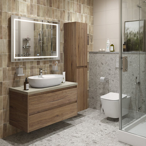 Тумба со столешницей и раковиной BelBagno KRAFT 100 kraft100rt-kepmco-1346-set подвесная KRAFT100RT-KEPMCO-1346-SET Тумба со столешницей и раковиной BelBagno KRAFT 100 kraft100rt-kepmco-1346-set подвесная KRAFT100RT-KEPMCO-1346-SET