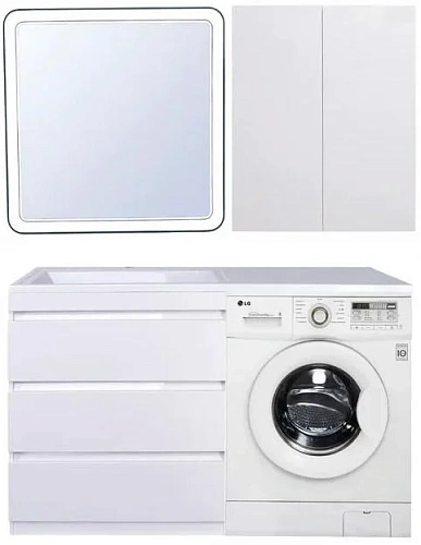 Шкаф Style Line Даллас 600 ЛЮКС белый СС-00000703 Шкаф Style Line Даллас 600 ЛЮКС белый СС-00000703