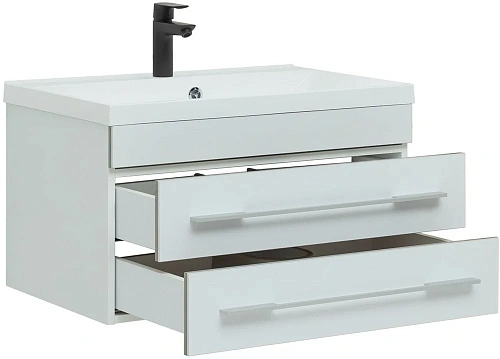 Тумба под раковину Aquanet Верона 75 белый (подвесная 2 ящика) 00176669 Тумба под раковину Aquanet Верона 75 белый (подвесная 2 ящика) 00176669