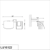 Держатель туалетной бумаги Rush Luson LU16122 Держатель туалетной бумаги Rush Luson LU16122