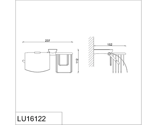 Держатель туалетной бумаги Rush Luson LU16122 Держатель туалетной бумаги Rush Luson LU16122