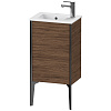 Картинка анонса товара «тумба под раковину duravit xviu xv4480lb221 напольная 41 см орех/черный»