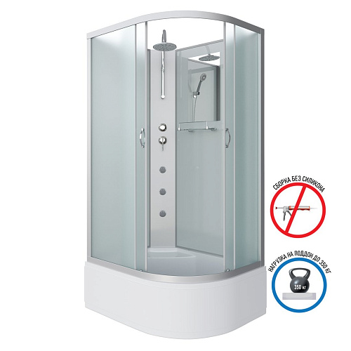 Душевая кабина Niagara Classic NG-2310-14LBKTG (1200х800х2100) высокий поддон (40см) стекло матовое 23101424LBKTG Душевая кабина Niagara Classic NG-2310-14LBKTG (1200х800х2100) высокий поддон (40см) стекло матовое 23101424LBKTG