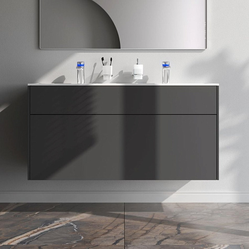 Тумба под раковину AM.PM Inspire V2.0 M50AFHX1203GM подвесная, 120 см, push-to-open, графит мато Тумба под раковину AM.PM Inspire V2.0 M50AFHX1203GM подвесная, 120 см, push-to-open, графит мато