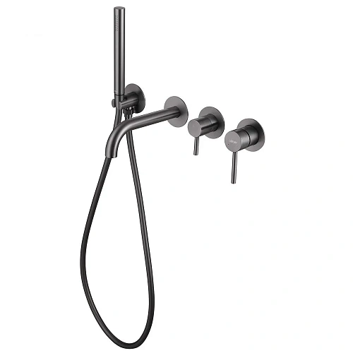 Смеситель для ванны ABBER Wasser Kreis AF8130NG скрытого монтажа, никель Смеситель для ванны ABBER Wasser Kreis AF8130NG скрытого монтажа, никель