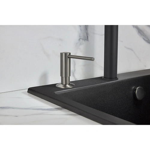 Дозатор жидкого мыла Milacio Ultra (MC.931.GM) вороненая сталь Дозатор жидкого мыла Milacio Ultra (MC.931.GM) вороненая сталь