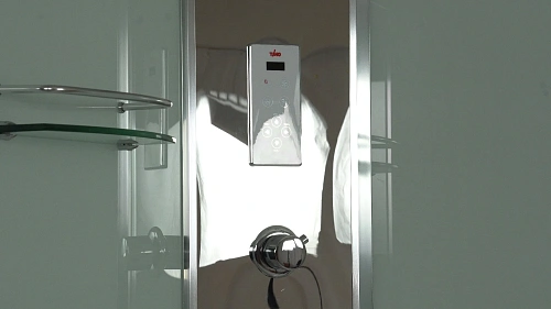 Душевая кабина Timo Comfort T-8801 Fabric Glass 100x100x22 c турецкой баней хамам и стульчиком Душевая кабина Timo Comfort T-8801 Fabric Glass 100x100x22 c турецкой баней хамам и стульчиком