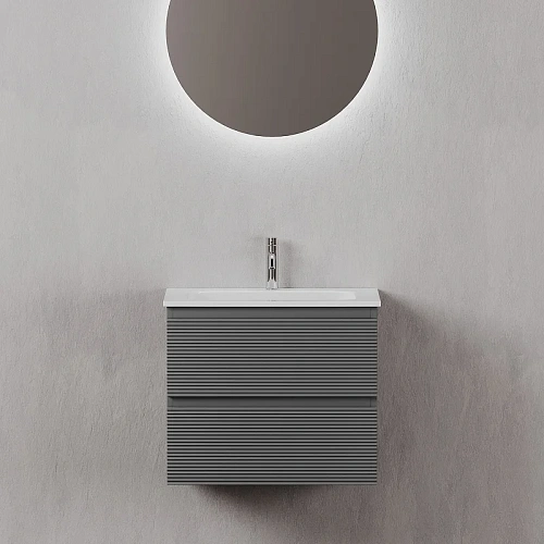 Тумба под раковину Sancos Folk FL60GS 590х445х500 Grey soft, подвесная Тумба под раковину Sancos Folk FL60GS 590х445х500 Grey soft, подвесная