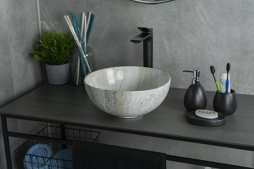 Раковина Gid Mnc487 54435 накладная под камень глянцевая 32x32x14 Раковина Gid Mnc487 54435 накладная под камень глянцевая 32x32x14