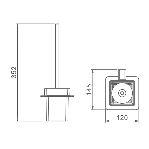 Ершик для унитаза Raglo R301.10 хром Ершик для унитаза Raglo R301.10 хром