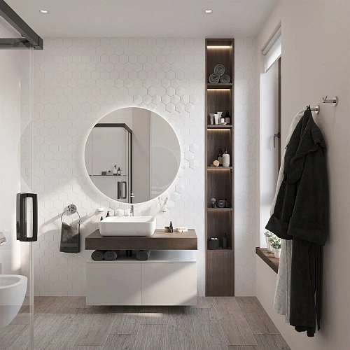 Столешница STWORKI Ольборг 100 дуб карпентер, без отверстий, 2 тумбы 50, с раковиной STWORKI Soul 1 489291 Столешница STWORKI Ольборг 100 дуб карпентер, без отверстий, 2 тумбы 50, с раковиной STWORKI Soul 1 489291