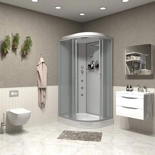 Душевая кабина Niagara Classic NG-3312-14LG (1200х800х2150) низкий поддон (13см) стекло матовое 33121423LG Душевая кабина Niagara Classic NG-3312-14LG (1200х800х2150) низкий поддон (13см) стекло матовое 33121423LG