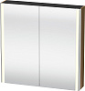 Картинка анонса товара «зеркальный шкаф duravit xsquare xs711206161 с подсветкой 80 см коричнево-оливковый глянцевый»