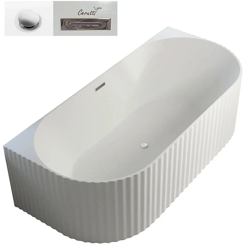 Ванна отдельностоящая Ceruttispa CEZA'S W CT9765 1700x800x580 акриловая Ванна отдельностоящая Ceruttispa CEZA'S W CT9765 1700x800x580 акриловая
