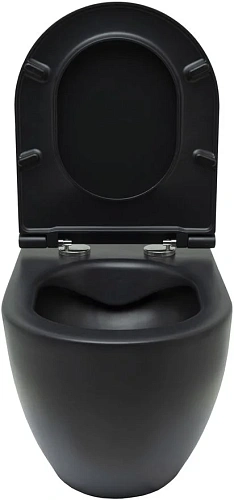 Унитаз подвесной Allen Brau Reality 4.32006.31 с крышкой, черный матовый Унитаз подвесной Allen Brau Reality 4.32006.31 с крышкой, черный матовый