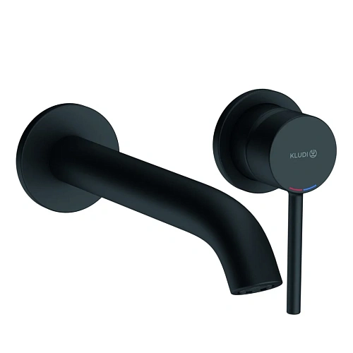 Смеситель для раковины Kludi BOZZ 382453976S встраиваемый, черный матовый Смеситель для раковины Kludi BOZZ 382453976S встраиваемый, черный матовый