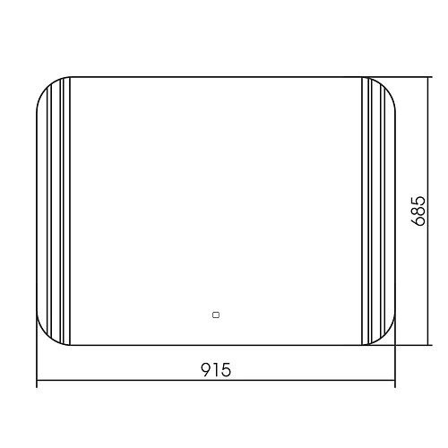 Зеркало ABBER See AG6101S с подсветкой, сенсор, диммер Зеркало ABBER See AG6101S с подсветкой, сенсор, диммер