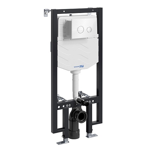 Инсталляция для унитаза WasserKRAFT Vils 56TLT.010.ME.WH01 с клавишей смыва белый Инсталляция для унитаза WasserKRAFT Vils 56TLT.010.ME.WH01 с клавишей смыва белый