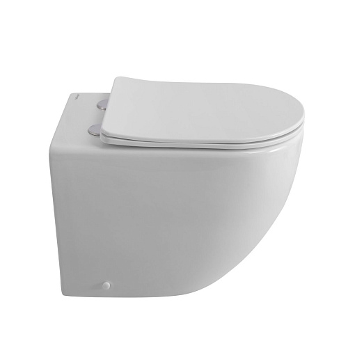 Унитаз приставной BelBagno BB2141CBR/SC безободковый c сиденьем Унитаз приставной BelBagno BB2141CBR/SC безободковый c сиденьем