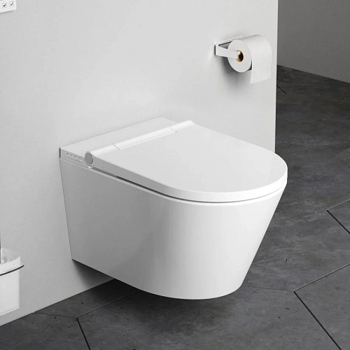 Унитаз подвесной AM.PM Inspire CCC501700SC с интегрированным электронным биде с сиденьем Унитаз подвесной AM.PM Inspire CCC501700SC с интегрированным электронным биде с сиденьем