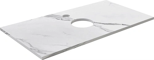 Консоль с раковиной DIWO Элиста 100 белый мрамор, Moduo 55 Leaf 555460 Консоль с раковиной DIWO Элиста 100 белый мрамор, Moduo 55 Leaf 555460