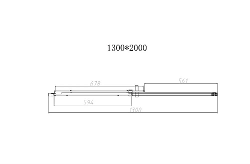 Душевая дверь Dice VDS-4D130CLB, 1300, черный, стекло прозрачное Душевая дверь Dice VDS-4D130CLB, 1300, черный, стекло прозрачное