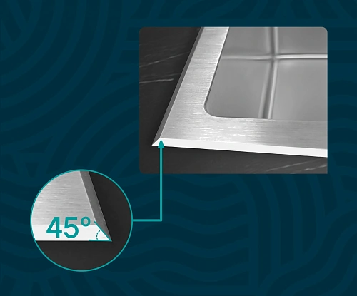 Кухонная мойка Paulmark KRONER-EDGE 78F, PM777851-BSL, брашированная левая, 780х510мм Кухонная мойка Paulmark KRONER-EDGE 78F, PM777851-BSL, брашированная левая, 780х510мм