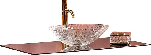 Столешница Boheme стекло 100см прямая BLACK 853-100-B Столешница Boheme стекло 100см прямая BLACK 853-100-B