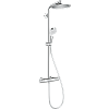 Картинка анонса товара «душевая система hansgrohe crometta s 240 1jet showerpipe ecosmart с термостатом 27268000»
