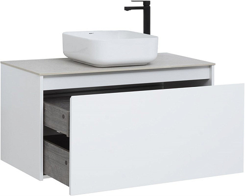 Тумба под раковину Aquanet Nova Lite 100 белый (1 ящик) 00242580 Тумба под раковину Aquanet Nova Lite 100 белый (1 ящик) 00242580