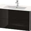 Тумба под раковину Duravit XSquare XS417304040 подвесная 101 см черный глянцевый Тумба под раковину Duravit XSquare XS417304040 подвесная 101 см черный глянцевый