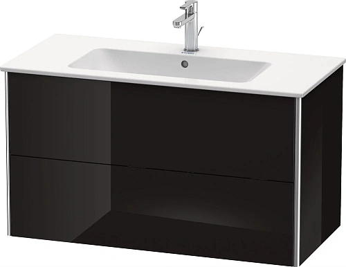 Тумба под раковину Duravit XSquare XS417304040 подвесная 101 см черный глянцевый Тумба под раковину Duravit XSquare XS417304040 подвесная 101 см черный глянцевый