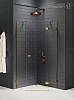 Душевой уголок NEW TRENDY AVEXA COPPER BRUSHED R 80x80x200 EXK-3819 брашированная медь