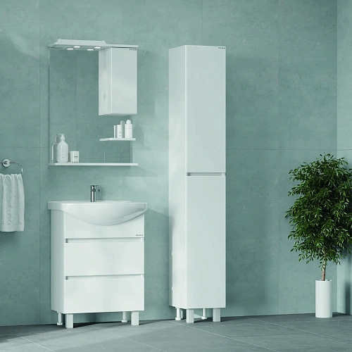 Шкаф-пенал Onika Элита 30 см 403089 напольный, белый, универсальный, разборный Шкаф-пенал Onika Элита 30 см 403089 напольный, белый, универсальный, разборный