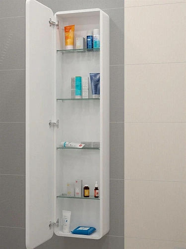 Шкаф-пенал ART&MAX PLATINO AM-Pla-400-1600-1D-R-L-DS-F с подсветкой Шкаф-пенал ART&MAX PLATINO AM-Pla-400-1600-1D-R-L-DS-F с подсветкой