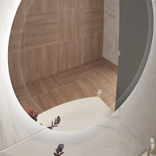 Зеркало CEZARES ECO с лазерной гравировкой подсветкой и сенсорным выключателем CZR-SPC-ECO-600-LED-TCH 600x30 Зеркало CEZARES ECO с лазерной гравировкой подсветкой и сенсорным выключателем CZR-SPC-ECO-600-LED-TCH 600x30