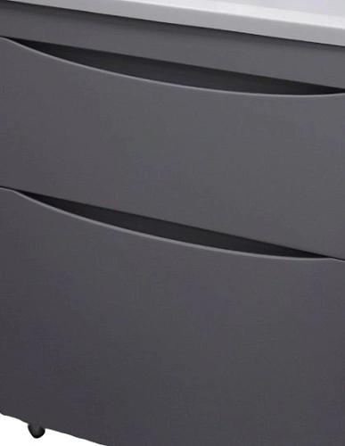 Тумба под раковину Style Line Бергамо мини 70 люкс PLUS серый СС-00002312 Тумба под раковину Style Line Бергамо мини 70 люкс PLUS серый СС-00002312