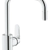 Смеситель для кухни GROHE Eurodisc Cosmopolitan с выдвижным изливом, хром (31122002) Смеситель для кухни GROHE Eurodisc Cosmopolitan с выдвижным изливом, хром (31122002)