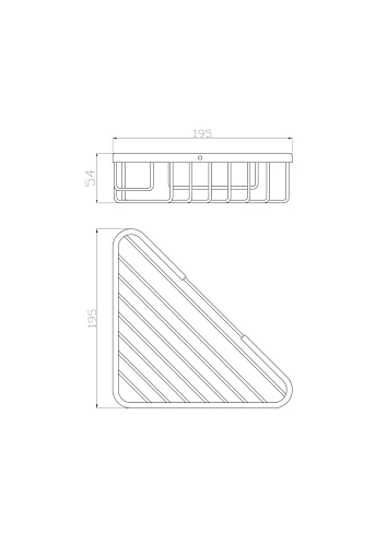 Полка Wonzon & Woghand угловая, хром (WW-4119) Полка Wonzon & Woghand угловая, хром (WW-4119)