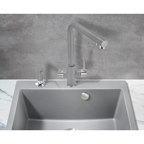 Смеситель для кухни Milacio Ultra ( MCU.553.GR ) серый металлик Смеситель для кухни Milacio Ultra ( MCU.553.GR ) серый металлик