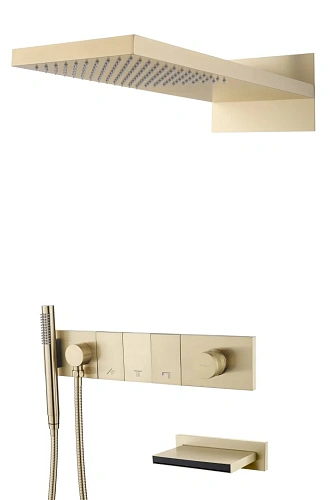 Душевая система Boheme ZODIAC GOLD встраиваемая 132-2-G Душевая система Boheme ZODIAC GOLD встраиваемая 132-2-G